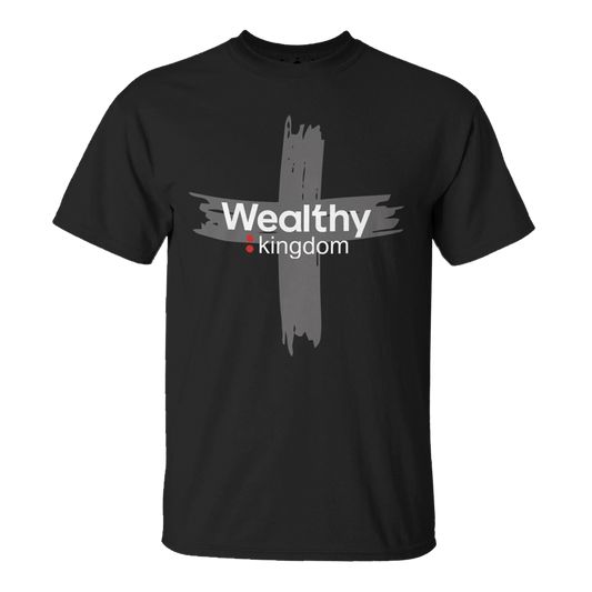 Wealthy Kingdom Grey Cross - t-shirt